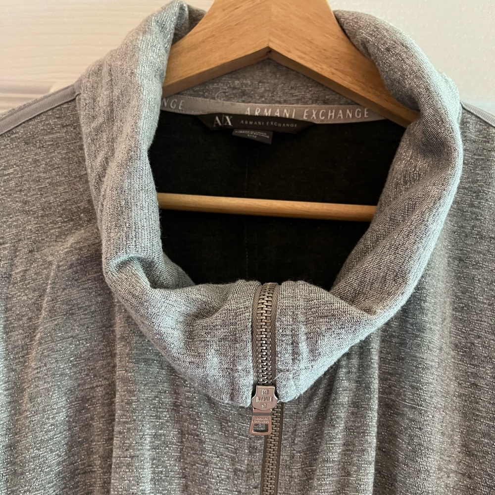 Very nice silver- gray zipper down jacket